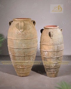 Atlantis, maceta redonda amarilla de cerámica de alta calidad AN001H125YER para el hogar para decoración de jardín y mini creaciones de paisaje - Product Image 1