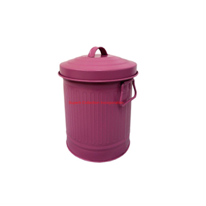 Cubo de basura moderno de metal dorado con tapa Cubo de basura de malla de lujo para el hogar y la Oficina Cesta de lavandería decorativa de acero inoxidable - Product Image 4