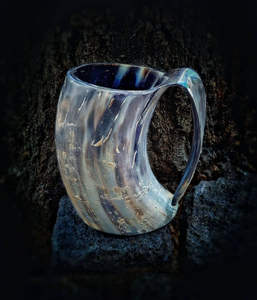 High Quality Customizable Viking Buffalo Horn Drinking Mug Unique Animal Craft Food <b>Safe</b> Sustainable Natural Handmade Durable - Product Image 3