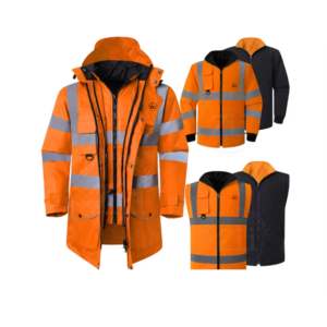 Gilet de sécurité réfléchissant fluorescent haute visibilité, classe 2 ANSI, imperméable, logo personnalisé, vêtements de travail pour hommes, ingénieur - Product Image 2