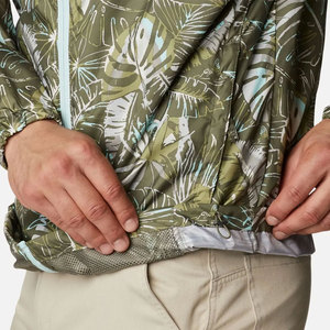 Men's Hooded Tropical Print Windbreaker <b>Jacket</b> <b>Lightweight</b> Polyester Casual <b>Summer</b> Wear - Product Image 6