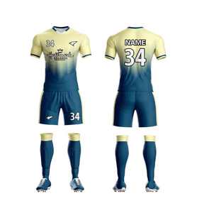 Uniforme de fútbol de secado rápido a la moda, chándal de fútbol de secado rápido transpirable, camiseta de fútbol de personalización completa para hombres - Product Image 2