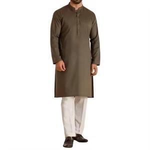 Shalwar Kameez ethnique modeste pour hommes, en coton, confortable, avec coutures soignées, tenue traditionnelle en tissu de qualité supérieure, vente en gros - Product Image 3