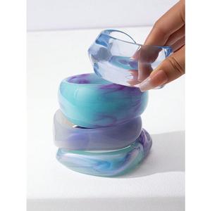 Premium Handmade Waterproof Resin Bangles for Women Trendy Fashion Jewelry Custom Colors Business Gifts-Online Wholesale Supply - Product Image 1