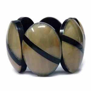 Brazalete Vintage de Cuerno de Vaca/Toro y Brazalete de Cuerno de Búfalo para Mujer - Color Natural, Pulseras de Regalo - Product Image 4