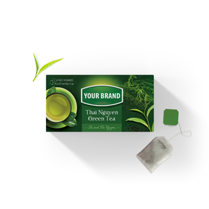 Sachets de thé vert biologique de qualité supérieure, étiquette personnalisée, sachets de thé aux fruits en forme de pyramide, emballage personnalisé en boîte - Product Image 3
