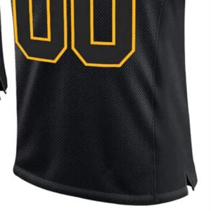 Derniers modèles de maillots de football américain pour hommes vente en gros de maillots personnalisés de qualité avec broderie et écusson chemise de football à manches courtes - Product Image 3