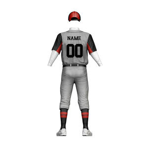 Uniforme de baseball Usine Vente en gros 100% Polyester Matériel léger Respirant Séchage rapide Impression de logo sur mesure - Product Image 4