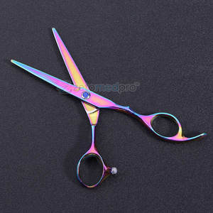 กรรไกรตัดผมไทเทเนียมสีรุ้ง ระดับมืออาชีพ คมกริบ ผลิตจากสแตนเลส  กรรไกรไทเทเนียมสีรุ้ง - Product Image 6