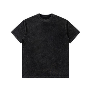 Meilleure vente de logo professionnel Fabricant d'impression de qualité Conception unique T-shirts délavés à l'acide pour hommes Vente en gros Streetwear décontracté - Product Image 1