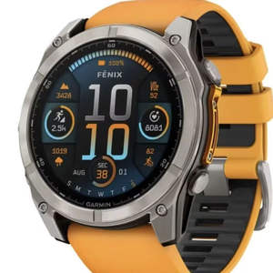 Montre connectée GPS multisports haut de gamme Fenix 8 43 mm AMOLED Sapphire, toute nouvelle, industrielle, DIY, OEM ODM, acier, plastique, garantie 3 ans - Product Image 1
