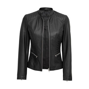 Bon marché Vestes en cuir pour femmes pour dames Mode Nouvelle arrivée Vestes personnalisées en vrac Quantité Veste en cuir véritable - Product Image 3