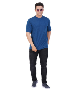 Camiseta de algodón con cuello redondo para hombre en diferentes métodos de impresión y material Camiseta de cuello redondo para hombre en stock a la venta - Product Image 4