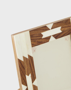 Cadre photo rectangulaire en bois avec incrustation d'os naturel en MDF avec incrustation d'os personnalisé en aluminium Cadre photo en bois avec incrustation d'os personnalisable - Product Image 3