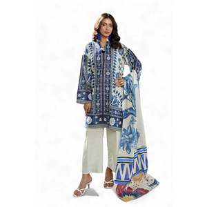 ชุดสัลวาร์ คามีซ ผ้าฝ้ายพิมพ์ลายแบบ 3 ชิ้น และชุดอานาร์กาลี ชุดพื้นเมืองอินเดียสำหรับงานเทศกาลแบบปากีสถาน รุ่น SD-52244 - Product Image 6