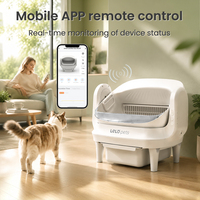 Bac à litière automatique pour chat à ouverture supérieure, bac à litière autonettoyant intelligent avec capteur de sécurité pour chats