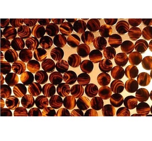 Materia Prima Artesanal de Botones de Cuerno de Búfalo Natural Hechos a Mano - Product Image 3
