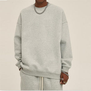 Ropa deportiva personalizada para hombre, sudadera de talla grande, Jersey de algodón y poliéster, sudadera para hombre, Sudaderas con cuello redondo para hombre - Product Image 3