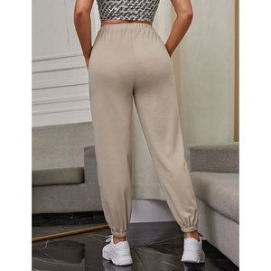 กางเกงวอร์มผู้หญิงผ้าฟลีซทำจากผ้าฝ้ายมีเชือกรูดและมีกระเป๋าสำหรับฤดูหนาวทำจาก2024 - Product Image 2