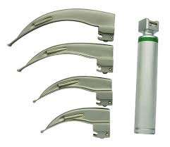 Laryngoscope manuel à fibre optique Macintosh avec 4 lames, kit de diagnostic et d'intubation, certifié CE - Product Image 5