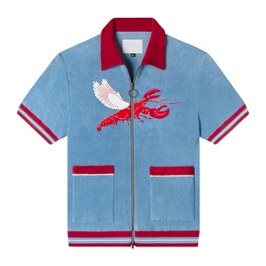 Chemise de cabane à manches courtes pour hommes, tissu mélangé de lin à coupe décontractée, idéal pour la mode estivale, personnalisation OEM/ODM disponible - Product Image 6