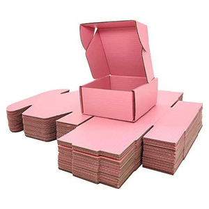 <b>pink</b> Shipping Boxes Recyclable Corrugated Cardboard Box Small Mailing Storage Gift Boxes for Gift Paper Packaging Trending Best - Product Image 2