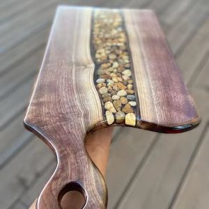 Utensilio de cocina ecológico de madera de haya, tabla para cortar queso y fruta - Product Image 2