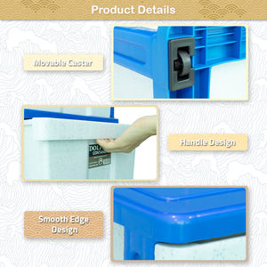 Cajón contenedor de plástico de 5 niveles de alta calidad, almacenamiento de uso General, gabinete de plástico PP duradero con rodillo hecho en Malasia - Product Image 4