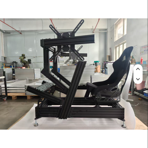 High Level Professional 6000 Series Aluminum Racing Cockpit Triple Screen <b>TV</b> Stand Immersive Seat Assembly Kit 500kg Capacity - Product Image 2