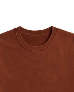 T-shirt en coton pour homme, col rond, décontracté, manches courtes, uni, tissu doux et respirant, t-shirt vierge pour impression - Product Image 5