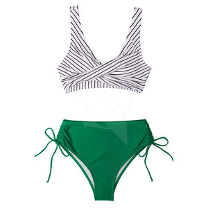 เซ็ตบิกินี2ชิ้นเซ็ตชุดว่ายน้ำเซ็ตชุดบิกินีพร้อมกระโปรงคลุม - Product Image 1