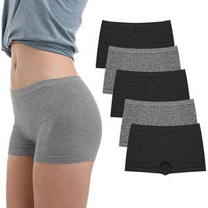 Venta al por Mayor de Fábrica en Bangladesh, Paquete de 5 Bragas Tipo Boxer de Tiro Medio para Mujer, Cobertura Completa, Sin Costuras, 100% Algodón, Talla XXXL, Suaves - Product Image 2