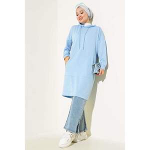 Tunique à Poches Kangourou Bleu Bébé - Product Image 3