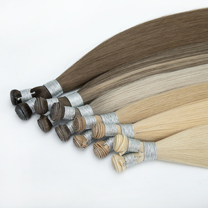Leshine nhà máy trực tiếp bán buôn Remy tóc phẳng vô hình sợi ngang thiên tài wefts Trinh Brazil tóc - Product Image 1