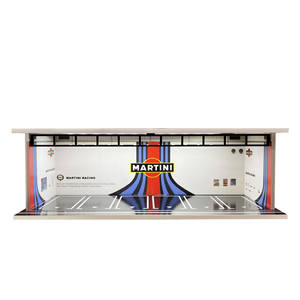 Vente en gros de boîtes de présentation en acrylique pour <span class=keywords><strong>garage</strong></span> de voitures à l'échelle 1/64 avec éclairage, boîte de rangement pour modèles de voitures miniatures de collection - Product Image 6