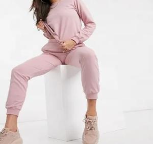 Ensemble unique de survêtements d'été solides pour femmes, vêtements de jogging, manches longues, polyester/coton, polaire, respirant, à capuche, stylé. - Product Image 1