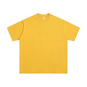 T-shirt confortable pour homme, 300g, poids lourd, coton, manches courtes, col rond, ample, blanc uni, sous-vêtement, demi-manches - Product Image 3