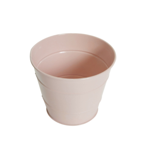 Pot en métal durable Jardinière blanche Pot de fleur décoratif Intérieur Extérieur Pot de fleur Jardin en métal Mini seau Durable - Product Image 6