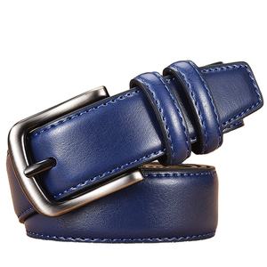 Wholesale Fashion <b>Mens</b> Casual Adjustable Alloy <b>Buckle</b> Leather <b>Belts</b> 100% Genuine Leather <b>Belt</b> With Custom Logo - Product Image 6