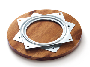 Tabla giratoria de madera de acacia de 18 pulgadas, bambú, inspirada en Vietnam, Lazy Susan, tabla giratoria para charcutería, tabla para quesos, herramientas para quesos - Product Image 5