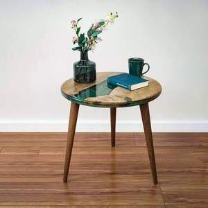 Mesa de comedor de resina de alta demanda, forma redonda para uso en la sala de estar, proveedor de exportación mundial - Product Image 3