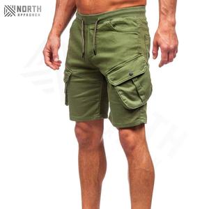 Shorts Bermuda de Lona de Algodón Grueso Estilo Casual para Hombre, Shorts Deportivos con Cordón, Servicio OEM, Secado Rápido, Venta al Por Mayor - Product Image 4