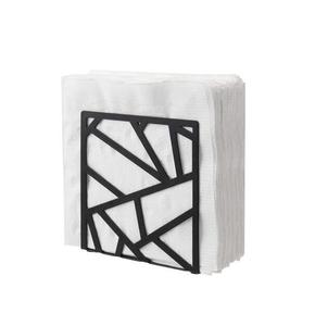 Elegante soporte de pañuelos de metal con patrón en relieve con detalles finos para usar en cocinas domésticas o restaurantes comerciales - Product Image 4