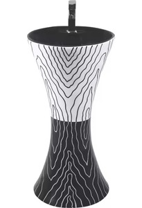 Ensemble Kolan de piédestal de lavabo moderne et luxueux-Vistaar articles sanitaires en céramique avec mélangeurs d'eau support d'évier Lavabo - Product Image 4