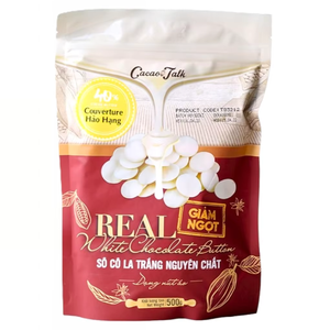 Botones de Chocolate Blanco Puro de Primera Calidad, Grado Premium, OEM/ODM, HALAL, 40% Cacao Real, para Repostería - Product Image 1