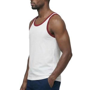 เสื้อกล้ามแฟชั่นสไตล์สตรีทสำหรับผู้ชาย เสื้อยืดออกกำลังกายทรงยาว ผ้าฝ้ายผสมสแปนเด็กซ์ ยืดหยุ่นได้ เหมาะสำหรับเพาะกาย เสริมสร้างกล้ามเนื้อ ผลิตตามแบบ OEM แห้งเร็ว - Product Image 3