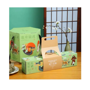 OEM Custom Art Paper <b>Bakery</b> Cupcake Pastry <b>Box</b> Mixed Color Luxury Packaging with Handles Embossed Printing - Product Image 6