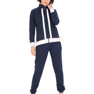 Top Trending Premium Winter Wear Mujer Conjunto de dos piezas personalizable Chándal con cremallera Manga larga Chándales de ajuste regular para mujer - Product Image 1