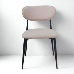 เก้าอี้รับประทานอาหารผ้าฝ้ายทันสมัย MELORA พร้อมเบาะนั่งและพนักพิงบุนวม เหมาะสำหรับการใช้งานเชิงพาณิชย์และตกแต่งภายในบ้าน - Product Image 1