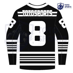 Black Color Best Supplier Full Sleeve Performance High Quality With Good Service New Arrival Sports Wear Ice Hockey Jersey - Product Image 2